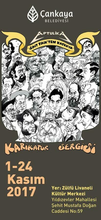 Aptül, çizimlerini Ankara’ya taşıdı; Karikatür Sergisi 1-24 Kasım’da Ankara’da