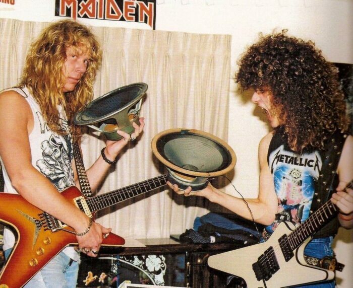 James Hetfield ile Dimebag Darrell’in bodrum katta Metallica keyfi