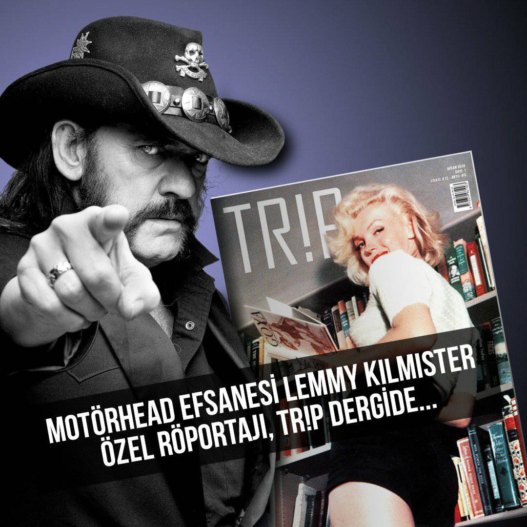 You are currently viewing Motörhead efsanesi Lemmy Kilmister, TR!P dergisi’ne konuştu: “Bütün politikacılar yalancıdır!”